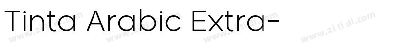 Tinta Arabic Extra字体转换